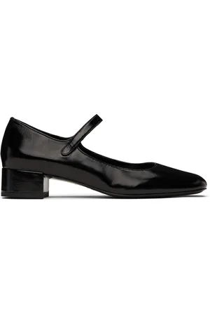 By Far Black Ginny Heels