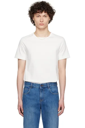 Merz b. Schwanen White 215 Loopwheeled T-shirt