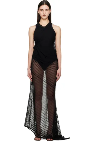 Victoria Beckham Sleeveless Gathered Detail Maxi Dress