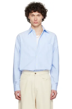 Merz b. Schwanen Blue SHIRT11OX Oxford Shirt