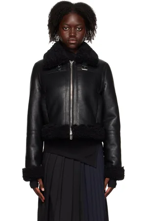 Stand Studio Black Lorelle Faux-Leather Jacket