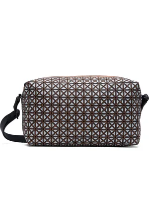 Issey Miyake Gray & Orange Saddle Rough Bag
