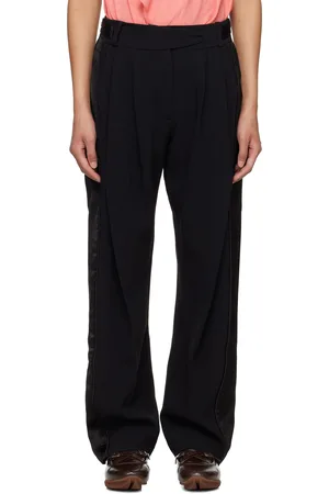 Kiko Kostadinov Black Cauda Pleated Trousers