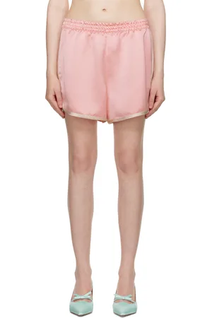 Anna Sui Pink Satin Shorts