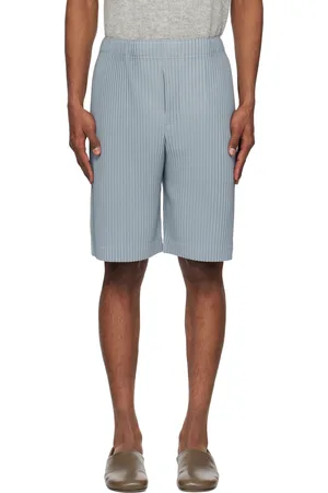Issey Miyake Blue Color Pleats Shorts