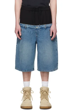 Spencer Badu & Black Dropped Denim Shorts