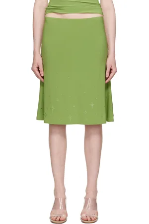 SANDY LIANG Green Emolga Midi Skirt