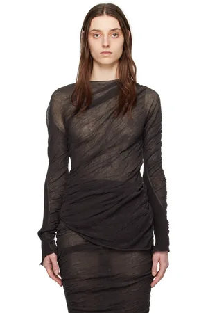 Issey Miyake Brown Crewneck Sweater