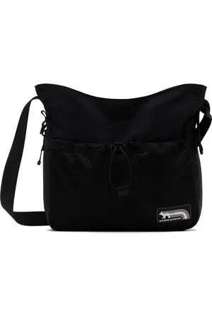 Maison Kitsuné Black Flash Fox Messenger Bag