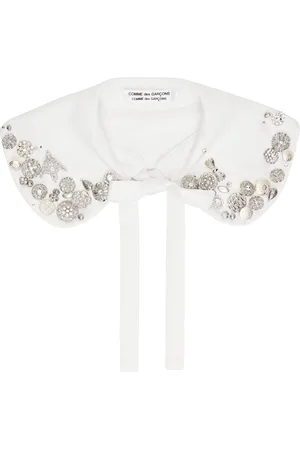 Comme des Garçons White Tricot Collar