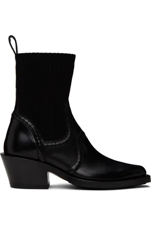 Chloé Black Nellie Texan Boots