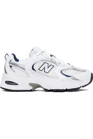 New Balance White & Silver 530 Sneakers