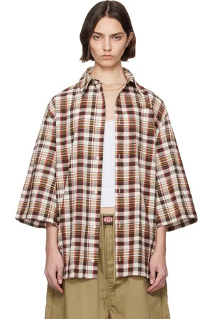 Willy chavarria Brown & Beige Hacienda Short Sleeve Shirt