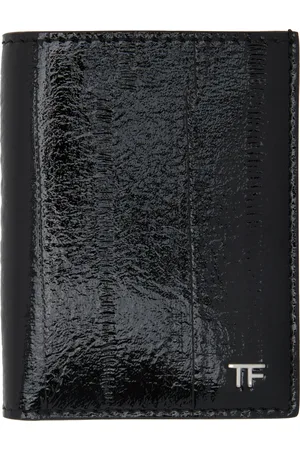Tom Ford Printed Patent Eel T Line Folding Wallet