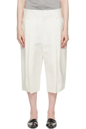Carven White Long Bermuda Shorts