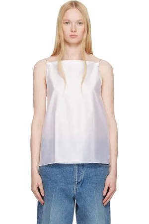 Carven Pressed Silk Vest Top