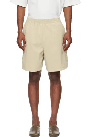 YLÈVE Beige Organic Cotton Corduroy Shorts