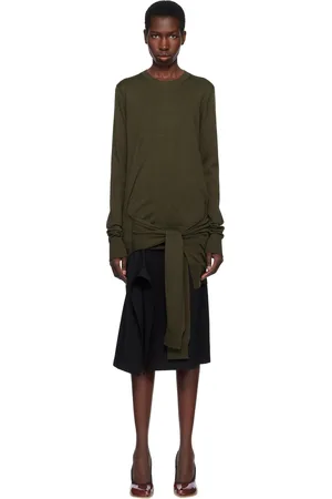 Stella McCartney Khaki Mixed Wool Sweater