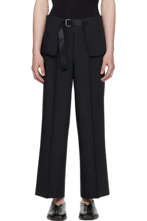 Issey Miyake Black Box Composition Solid Trousers