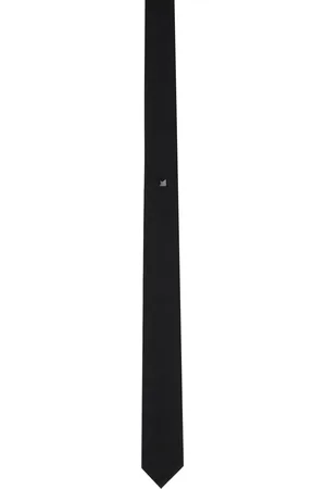 VALENTINO GARAVANI Black Yarn-Dyed Rockstud Tie
