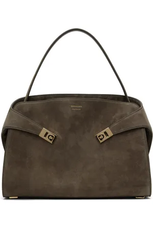 Salvatore Ferragamo Taupe Hug Soft Bag