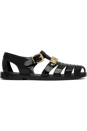 Moschino Jelly Lettering Logo Sandals