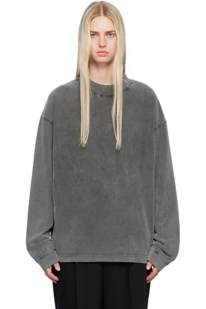 Acne Studios Black Faded Long Sleeve T-Shirt