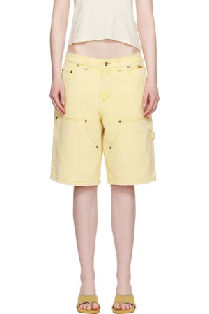 DIME Yellow Carpenter Denim Shorts