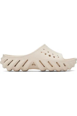 Crocs Beige Echo Slides