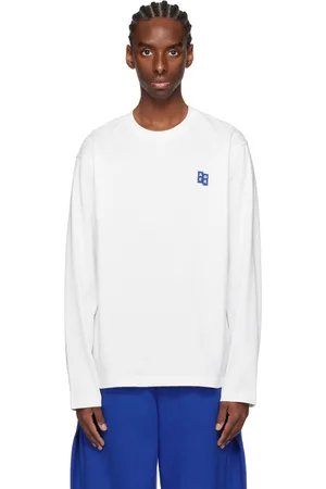 Ader Error White Significant Patch Long Sleeve T-Shirt