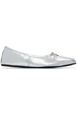 Vivienne Westwood Silver Brigitte Ballerina Flats