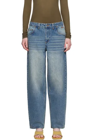 DIME Blue Classic Baggy Jeans