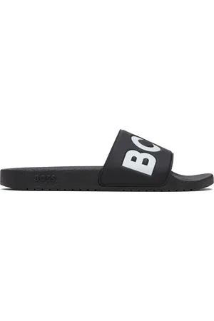 HUGO BOSS Black Large Logo Detail Slides