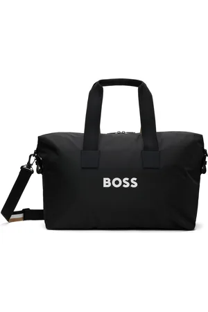 HUGO BOSS Black Contrast Logo Signature Duffle Bag