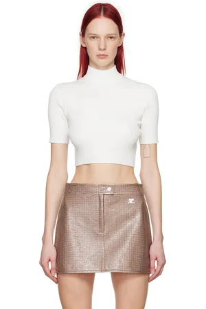 Courrèges White Cropped T-Shirt