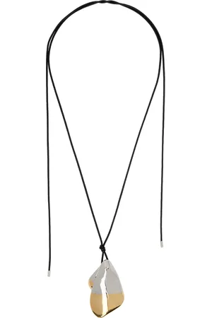 Panconesi Black Petali Cord Pendant Necklace