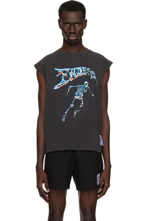 SATISFY Black MothTech Muscle Tank Top