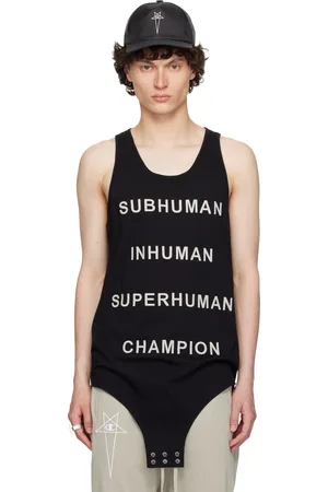 Rick Owens Black Champion Edition Basketball Tank Top