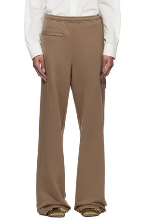 Maison Margiela Brown Unbrushed Jersey Lounge Pants