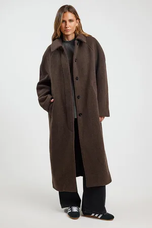 ENA PELLY Cleo Wool Blend Coat