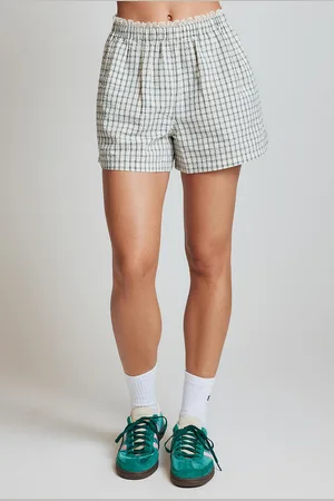 Stylerunner Celeste Plaid Shorts