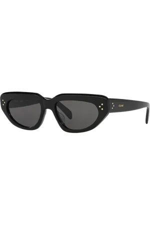 Celine Bold D-frame Acetate Wraparound Sunglasses in Black for Men