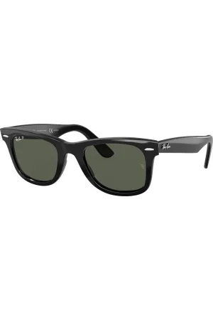 Ray-Ban Unisex Sunglasses RB2140F Original Wayfarer Classic - Frame color: Black, Lens color: