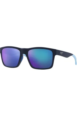 Maui Jim Unisex Sunglasses The Flats - Frame color: Blue Multicolor, Lens color: