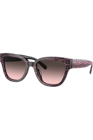 Coach Woman Sunglasses HC8379U CL920 - Frame color: Ruby Pearl Signature C, Lens color: