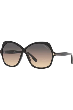 Tom Ford Woman Sunglasses FT1013 - Frame color: Black Shiny, Lens color: