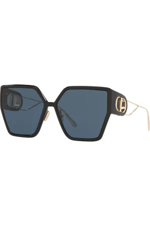 Dior Woman Sunglasses 30Montaigne BU - Frame color: Black & Gold, Lens color: