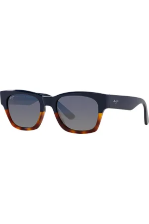 Maui Jim Unisex Sunglasses Valley Isle - Frame color: Blue Brown, Lens color:
