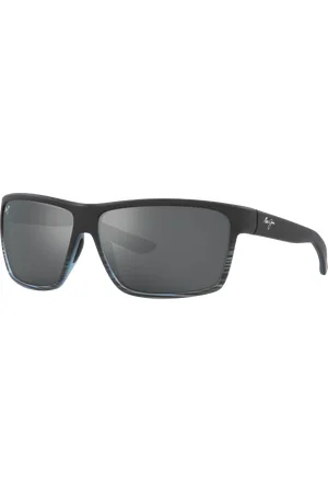 Maui Jim Unisex Sunglasses Alenuihaha - Frame color: Grey Black Havana, Lens color: