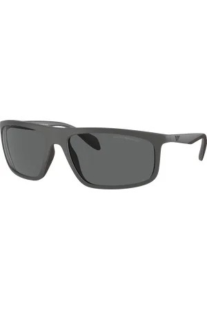 Emporio Armani Man Sunglasses EA4212U - Frame color: Matte Grey/Rubber Brown, Lens color:
